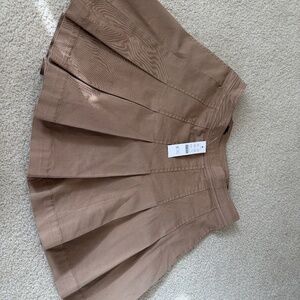 Pleated chino skirt- NWT j crew